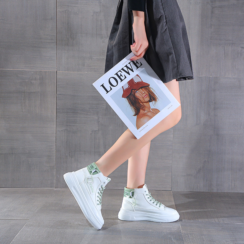 Damen High-Top Sneakers mit innovativem Schnürsystem und atmungsaktivem Innenfutter R&B