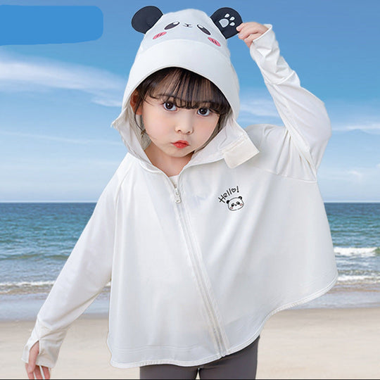 Mädchen funktionale UV-Schutzjacke mit Kapuze R&B