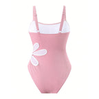 Damen Einteiliger Badeanzug mit elegantem Design und dekorativem Akzent R&B