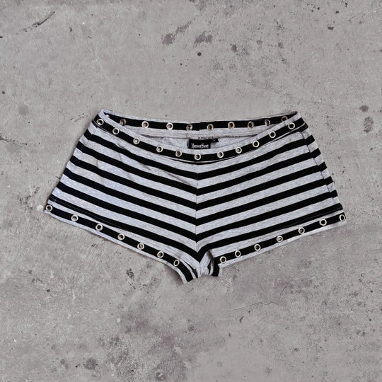 Damen Hipster Shorts mit modischem Streifenmuster R&B