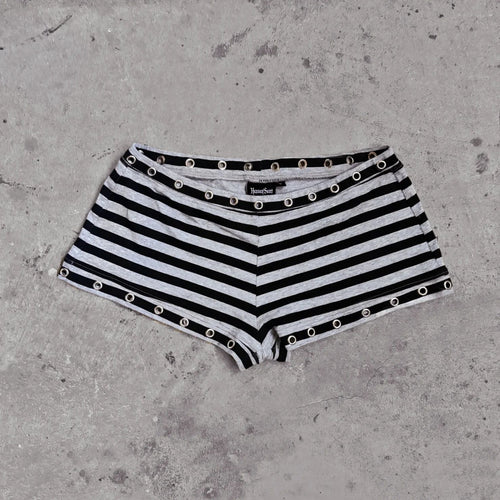 Damen Hipster Shorts mit modischem Streifenmuster R&B