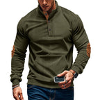 Herren stilvolles Langarm Kapuzenshirt mit modernem Strukturdesign und eleganten Akzenten R&B