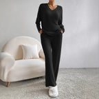 Damen gemütlicher Strickanzug R&B