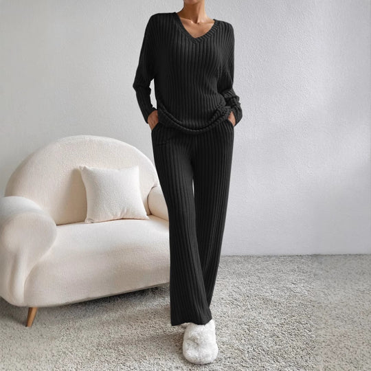 Damen gemütlicher Strickanzug R&B