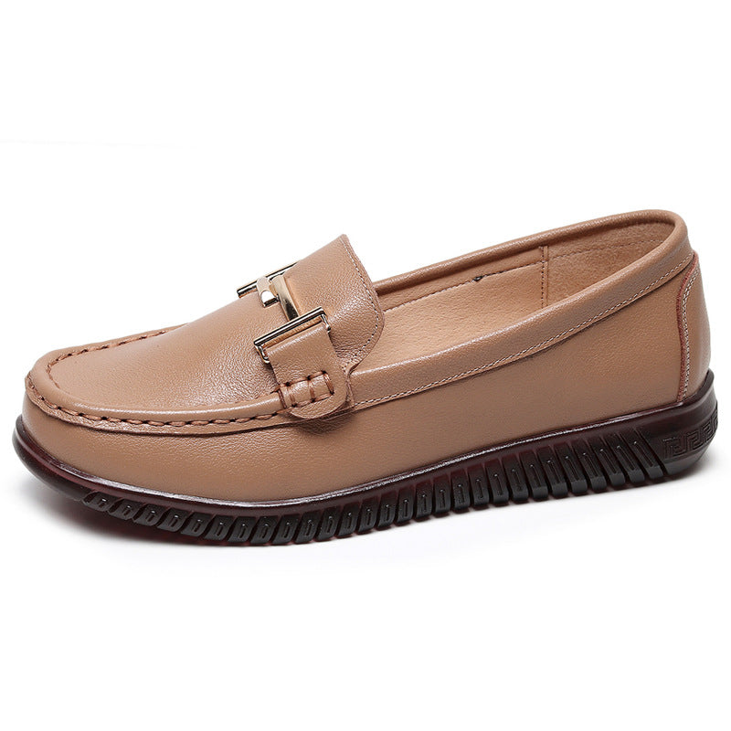 Damen Elegante Mokassins mit modischen Schnallendetails und bequemer Sohle R&B