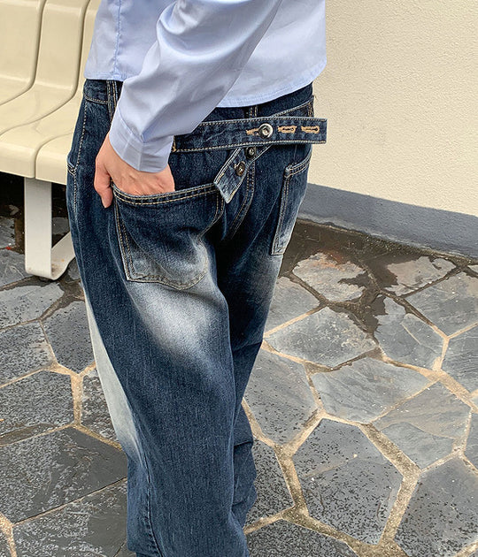 Herren lässige Jeanshose R&B