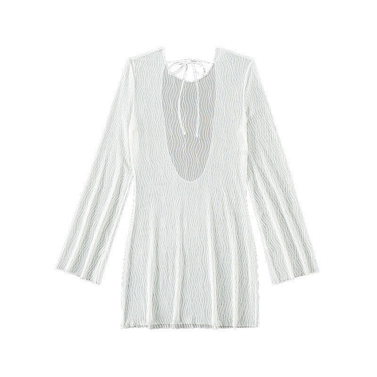 Damen Strandcover-up mit elegantem Wellendesign R&B