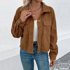 Damen leichte Kordjacke R&B