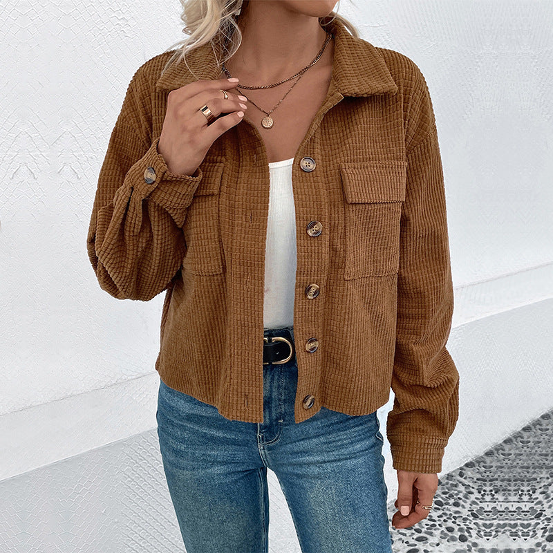 Damen leichte Kordjacke R&B
