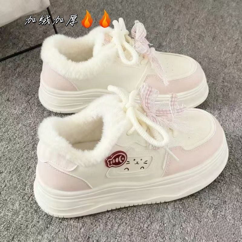 Damen Verspielte Sneakers mit einzigartiger Katzenapplikation R&B