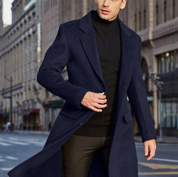 Herren stilvoller Longblazer R&B
