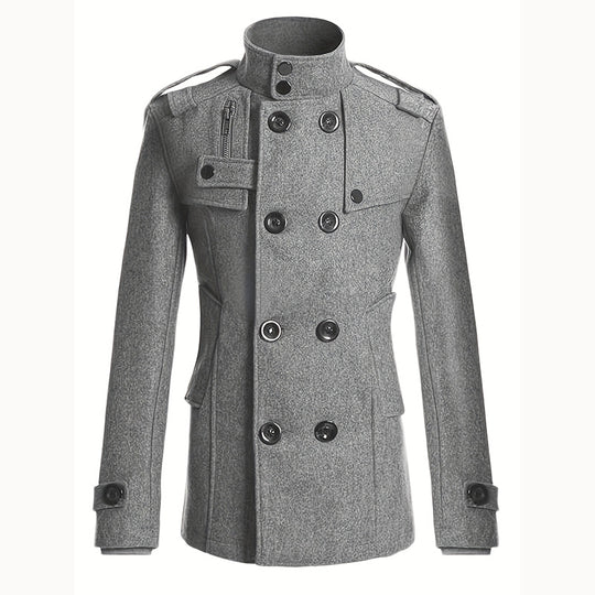 Damen Modischer Trenchcoat mit asymmetrischem Schnitt und praktischen Taschen R&B
