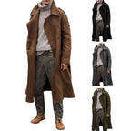 Herren eleganter Vintage-Trenchcoat mit praktischen Taschen und modernem Schnitt
