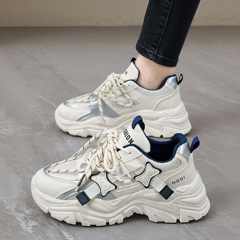 Damen Sportliche Chunky Sneakers mit modischem Design und stabiler Sohle
