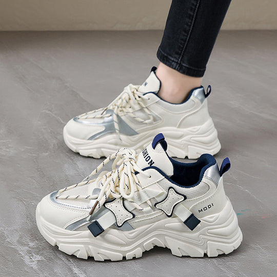 Damen Sportliche Chunky Sneakers mit modischem Design und stabiler Sohle R&B