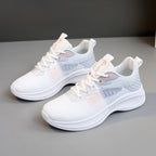 Damen sportliche Laufschuhe mit atmungsaktiver Netzoberfläche und dämpfender Sohle R&B