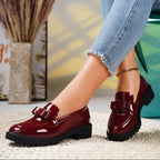 Damen Modische Loafers mit dekorativem Schleifchen R&B
