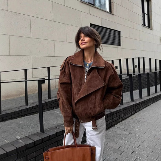 Damen Oversized Trendjacke R&B