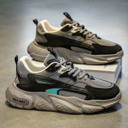 Damen Modische Chunky Sneakers mit atmungsaktiver Mesh-Konstruktion und dämpfender Sohle R&B