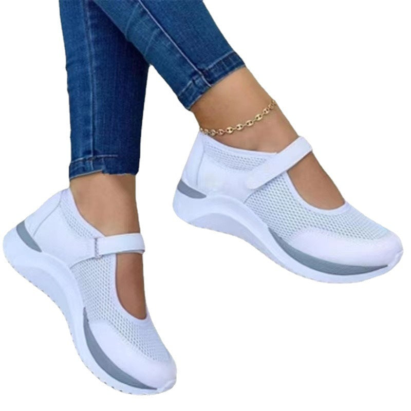 Damen Komfortable Sportschuhe mit verstellbarem Riemen R&B