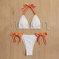 Damen Triangel-Bikini mit verspielten Bindedetails