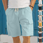 Herren Cargo-Shorts mit schmalem Schnitt und praktischen Seitentaschen R&B