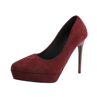 Damen elegante Pumps mit plateauförmiger Sohle R&B