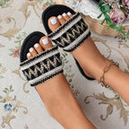 Damen Trendige Relax-Sandalen mit dekorativem Riemendesign R&B