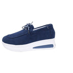 Damen modische Sneaker mit bequemem Plateau und verstärkter Sohle R&B