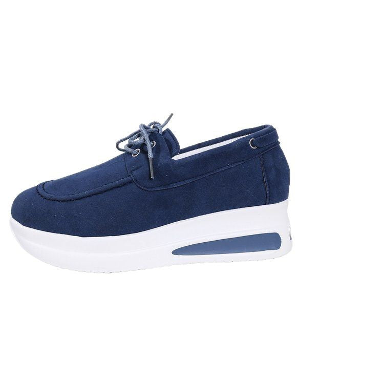 Damen modische Sneaker mit bequemem Plateau und verstärkter Sohle R&B