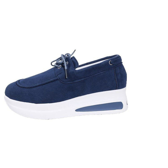 Damen modische Sneaker mit bequemem Plateau und verstärkter Sohle R&B
