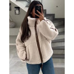 Damen Fleecejacke mit stylischen Details R&B