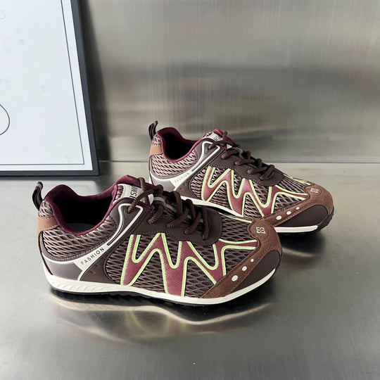 Damen modische Outdoor-Sneakers mit atmungsaktiver Mesh-Oberfläche und rutschfester Sohle R&B