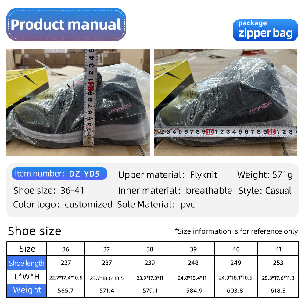 Damen Sportliche Strick-Sneaker mit rutschfester Sohle R&B
