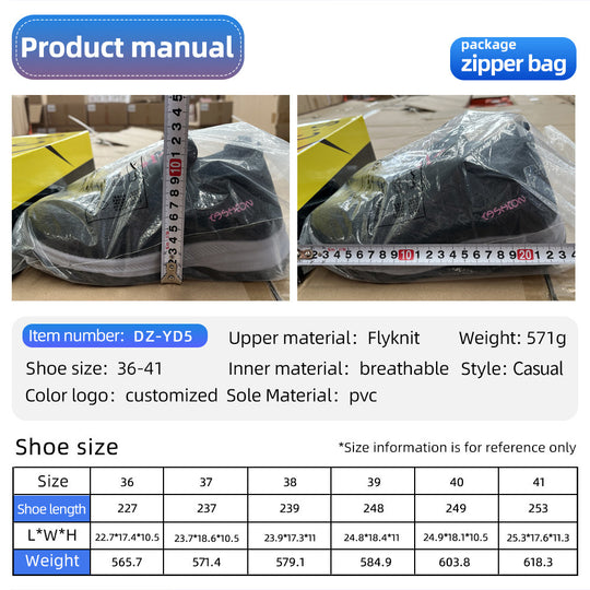 Damen Sportliche Strick-Sneaker mit rutschfester Sohle R&B