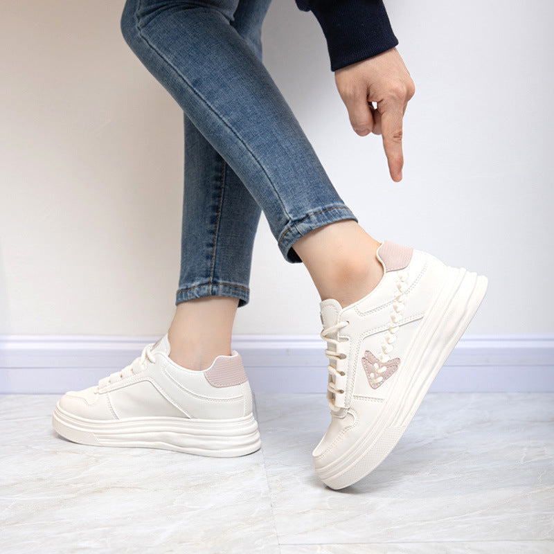 Damen Sportliche Plateau-Sneaker mit eleganten Details und atmungsaktivem Obermaterial R&B