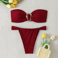 Damen Bandeau-Bikini mit eleganten Ringdetail von R&B