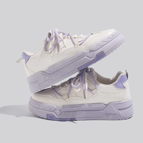 Damen Sportliche Chunky Sneakers mit atmungsaktiver Oberflächenstruktur R&B