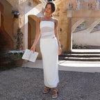 Damen Figurant Maxikleid mit geschmeidigen Rüschendetails R&B