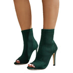 Damen High-Heels mit atemberaubendem netzartigem Obermaterial und elegantem Peep-Toe R&B