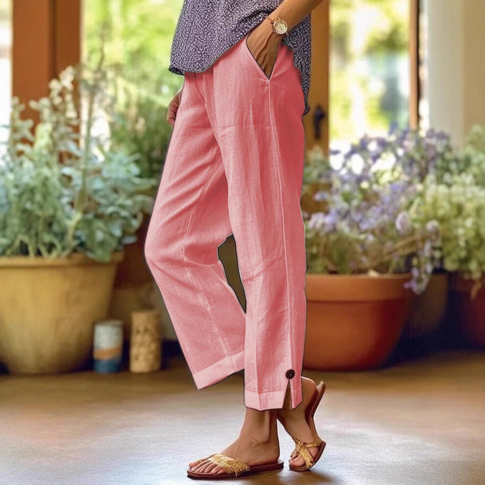 Damen Bequeme Sommerhose R&B