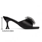Damen Mules mit zierlicher Schleifenverzierung und eleganten Details R&B