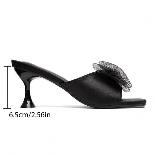 Damen Mules mit zierlicher Schleifenverzierung und eleganten Details R&B