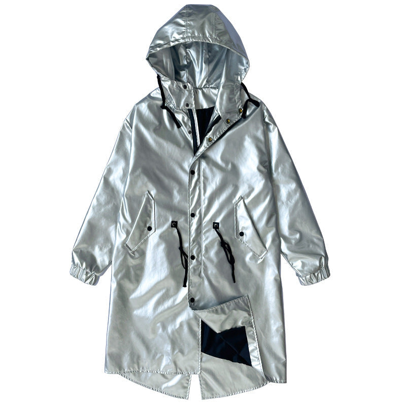 Herren reflektierende Regenjacke mit verstellbarem Kapuzenbereich und praktischen Taschen R&B