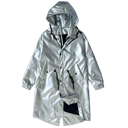 Herren reflektierende Regenjacke mit verstellbarem Kapuzenbereich und praktischen Taschen R&B