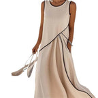 Damen Maxi-Kleid mit einzigartigem Wickeldesign R&B