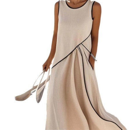 Damen Maxi-Kleid mit einzigartigem Wickeldesign R&B
