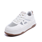 Damen Modische Sneakers mit extra dicker Sohle R&B