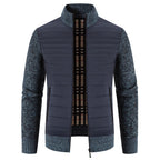 Herren lässige Steppjacke mit Strickärmeln R&B