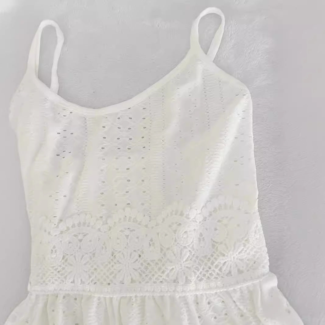 Damen luftiges und verspieltes Spitzentop R&B